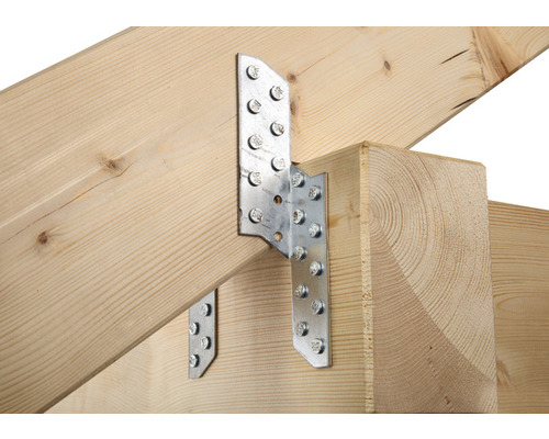 Montage von Holzverbindern mit Schrauben