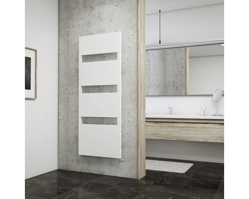 Designheizkörper Schulte Turin 1543x505 mm weiß matt mit Mittelanschluss