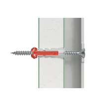 Fischer Dübel mit Schraube in der Wand