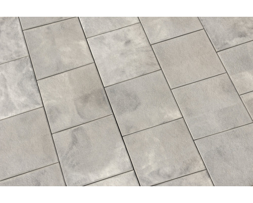 Beton Terrassenplatte iStone Style weiss-schwarz 40 x 40 x 4 cm