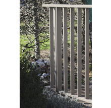 Detailansicht eines Balkongeländers aus Metall