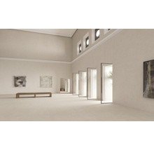 Feinsteinzeug Bodenfliese Ghent 4D 100x100 cm beige matt rektifiziert