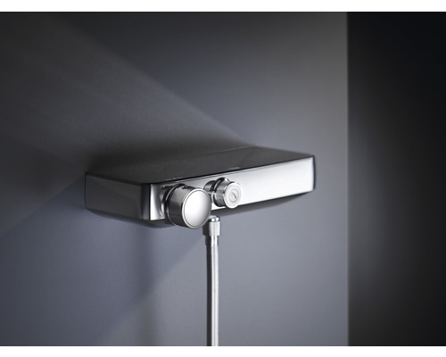 Aufputz Duscharmatur mit Brauseschlauch zur Wandmontage