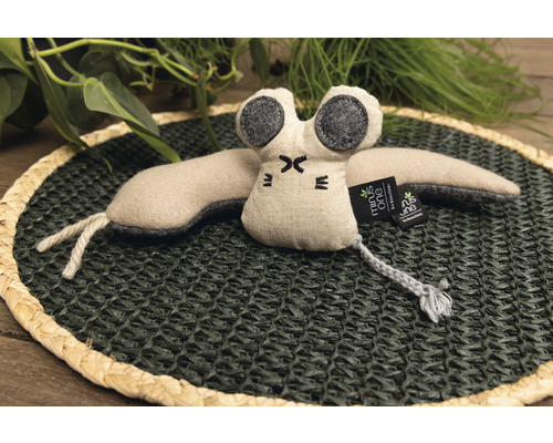Stofftier Fledermaus auf Tischset