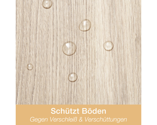 Wasserabweisender Bodenbelag schützt vor Abnutzung und Verschüttungen