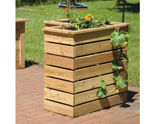 Hochbeet klassisch dobar 78 x 78 x 73 cm natur Hochbeet klassisch dobar 78 x 78 x 73 cm natur