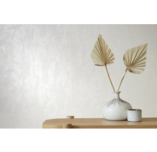 Wandgestaltung mit Strukturputz, Dekoration mit Trockenblumen und Keramikvase