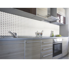 Küchenrückwand mit Punktmuster in einer modernen Küche