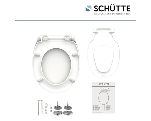 Schütte WC-Sitz mit Absenkautomatik und Schnellverschlussfunktion