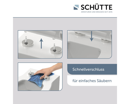 Details zur WC-Sitzbefestigung für einfache Reinigung