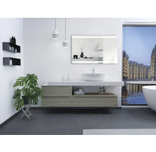 LED-Lichtspiegel DSK Silver Boulevard eckig 60x100 cm