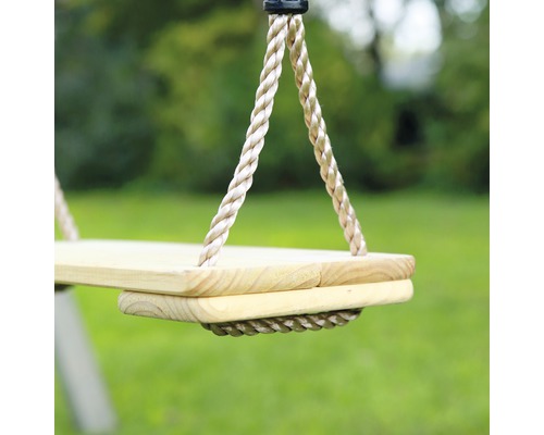 Holzschaukel mit Seilen für den Außenbereich
