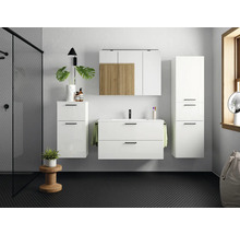Waschtischunterschank Nobilia Programm 2 242 101x59,1x48,7 cm mit Mineralgusswaschtisch weiß hochglanz-thumb-3 Waschtischunterschank Nobilia Programm 2 242 101x59,1x48,7 cm mit Mineralgusswaschtisch weiß hochglanz-thumb-3