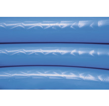 Nahaufnahme einer blauen, aufblasbaren Oberfläche