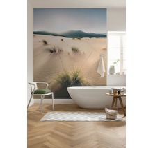 Badezimmer mit Sanddünen Fototapete, Badewanne und Stuhl