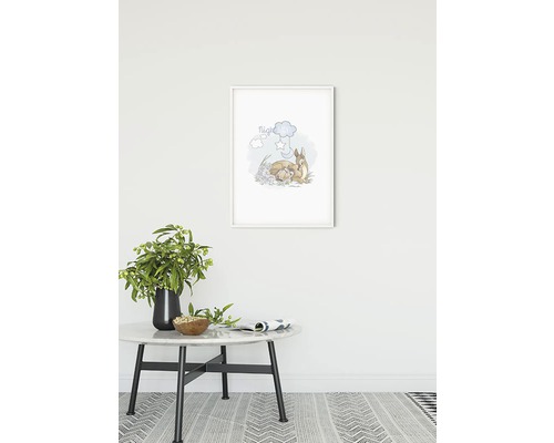 Gerahmtes Poster mit Bambi-Motiv im Kinderzimmer