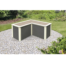 L-förmiger Pflanzkasten für den Garten