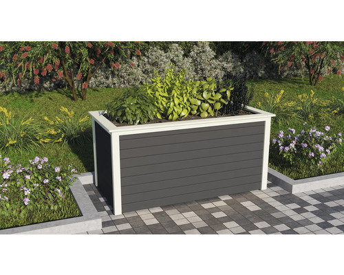 Hochbeet Karibu 2, 166 x 83 x 82 cm, grau Hochbeet Karibu 2, 166 x 83 x 82 cm, grau