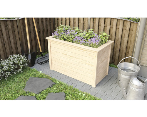 Hochbeet Karibu 1, 126 x 63 x 80 cm, natur Hochbeet Karibu 1, 126 x 63 x 80 cm, natur