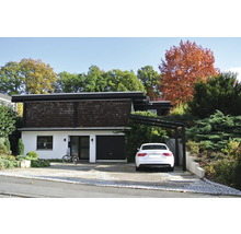 Einzelcarport ETS LIN 60 SL+SB XS BK Aluminium eloxiert 243,1x555,8 cm schwarz-thumb-3