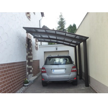 Einzelcarport ETS PF 110 SL MR Aluminium eloxiert 270,4x555,8 cm braun-thumb-3