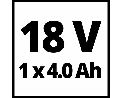 18 Volt 1 x 4.0 Amperestunden