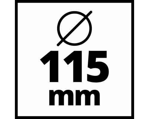 Symbol für Durchmesser 115 mm