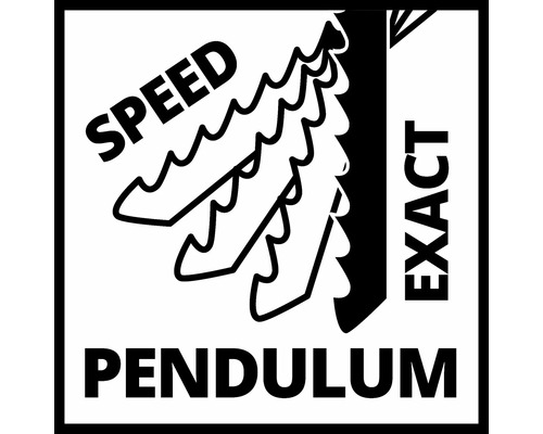 Pendelhub Stichsäge Einstellung für Geschwindigkeit und Genauigkeit Symbol