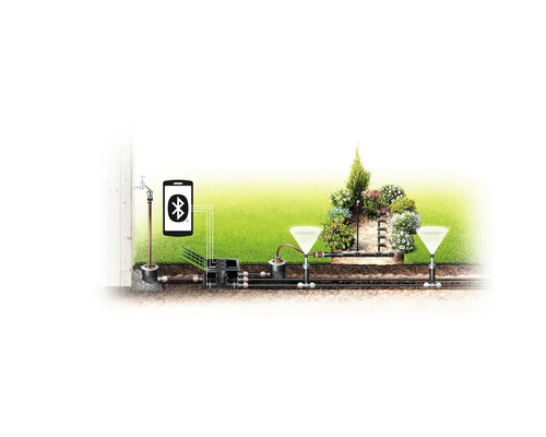 Automatische Gartenbewässerung mit Smartphone-Steuerung
