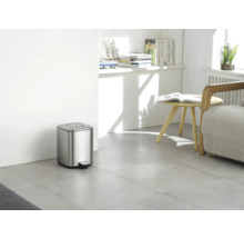 Küchen Treteimer Eko Regent 6 Liter edelstahl/silber-thumb-2 Küchen Treteimer Eko Regent 6 Liter edelstahl/silber-thumb-2