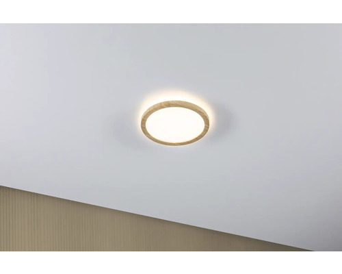 LED Panel Paulmann Atria Shine 12,5 W Warmweiß 1-flammig IP 44 braun natur ( 71027 )