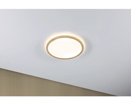 LED Panel Paulmann Atria Shine 16 W Warmweiß 1-flammig IP 44 braun natur ( 71028 )