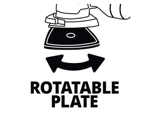 Drehbare Schleifplatte Symbol