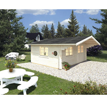 Gartenhaus Palmako Sally 19,1 m² inkl. Fußboden und Vordach 510 x 390 cm natur-thumb-1