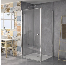 Drehtür für Nische und Seitenwand Lido 200 1000x2000 mm Türanschlag links Echtglas Klar hell chromoptik mit schmutzabweisender Glasbeschichtung DATD10/K1/29L-thumb-1 Drehtür für Nische und Seitenwand Lido 200 1000x2000 mm Türanschlag links Echtglas Klar hell chromoptik mit schmutzabweisender Glasbeschichtung DATD10/K1/29L-thumb-1