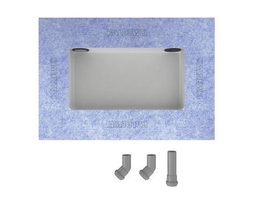 Kaldewei Duschfläche mit Abdicht-Set und Ablaufgarnitur