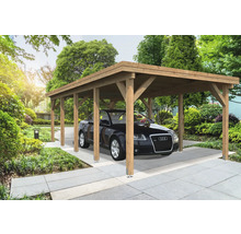 Einzelcarport Palmako Karl 23,1 m² 360 x 762 cm tauchgrundiert braun-thumb-0 Einzelcarport Palmako Karl 23,1 m² 360 x 762 cm tauchgrundiert braun-thumb-0