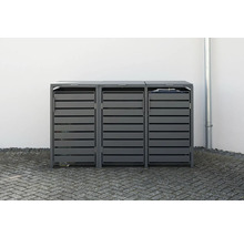 Mülltonnenbox WESTMANN Kubus 3 80 x 200 x 116 cm anthrazit