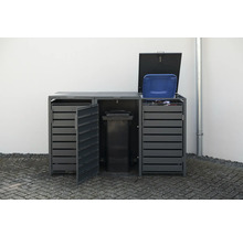 Mülltonnenbox WESTMANN Kubus 3 80 x 200 x 116 cm anthrazit