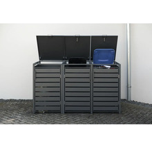 Mülltonnenbox WESTMANN Kubus 3 80 x 200 x 116 cm anthrazit