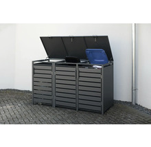Mülltonnenbox WESTMANN Kubus 3 80 x 200 x 116 cm anthrazit