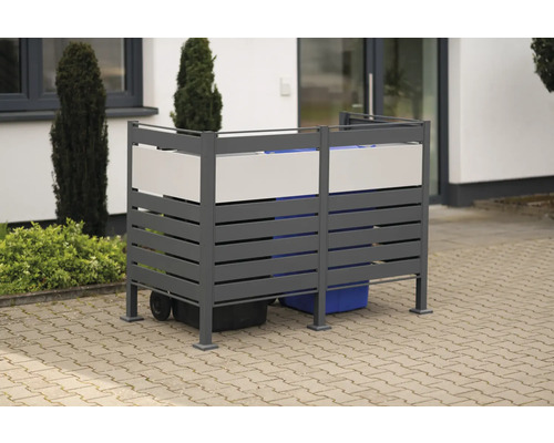 Mülltonnenbox WESTMANN Planum 2 160 x 80 x 120 cm anthrazit Mülltonnenbox WESTMANN Planum 2 160 x 80 x 120 cm anthrazit