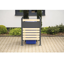 Mülltonnenbox WESTMANN Planum 1 80 x 80 x 120 cm holz-anthrazit-thumb-2 Mülltonnenbox WESTMANN Planum 1 80 x 80 x 120 cm holz-anthrazit-thumb-2