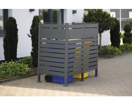 Mülltonnenbox WESTMANN Planum 2 160 x 80 x 150 cm anthrazit Mülltonnenbox WESTMANN Planum 2 160 x 80 x 150 cm anthrazit
