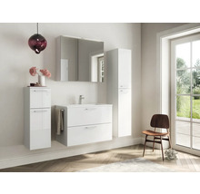 Waschtischunterschank Nobilia Programm 2 203 81x59,1x48,7 cm mit Mineralgusswaschtisch weiß hochglanz-thumb-3 Waschtischunterschank Nobilia Programm 2 203 81x59,1x48,7 cm mit Mineralgusswaschtisch weiß hochglanz-thumb-3