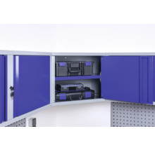 Eckschrank Industrial 570 x 500 x 299 mm grau blau 1 Tür 1 Einlegeboden-thumb-3