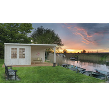 Gartenhaus Ella 6,9+8,2 m² inkl. Schleppdach mit Rückwand 542 x 300 cm natur-thumb-0 Gartenhaus Ella 6,9+8,2 m² inkl. Schleppdach mit Rückwand 542 x 300 cm natur-thumb-0