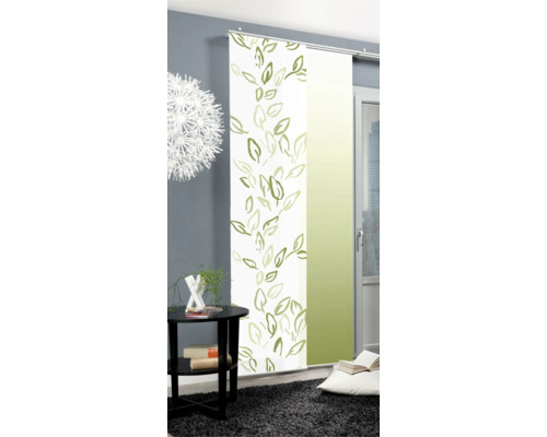 Dekoratives Schiebegardinen-Set mit Blattmuster für Wohnräume