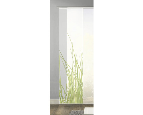 Dekorative Schiebegardinen mit Grasmotiv