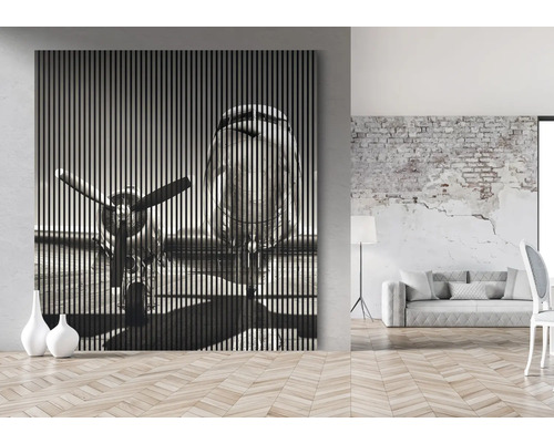 Dekoratives Wandpaneel mit Flugzeugmotiv für die Raumgestaltung